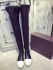 Rick Owens BLACK / WHITE THIGH HIGH SNEAKERS